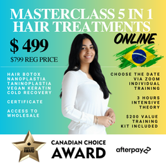 Professional Hair Treatment Training: Sarah K Masterclass 5 in 1 - ONLINE CANADA