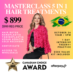 Professional Hair Treatment Training: Sarah K Masterclass 5 in 1 - Toronto $500 PRO KIT INCLUDED